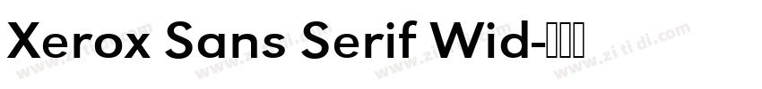 Xerox Sans Serif Wid字体转换